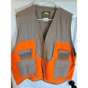 Northwest Territory Mens Hunting Vest XL Blaze Orange Safety Utility